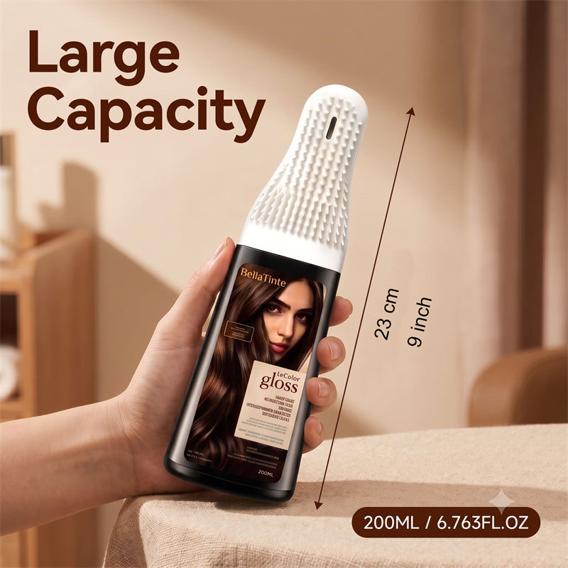 Hair Dye Cream Hair Dye Comb Hair Color Ammonia-Free Cream with Plant Extracts for Long-Lasting Color, No Fading, Plant Extracts, No Damage to Hair, Chestnut Brown, Natural Black, Highlights, Gentle Hair Care Hairdye