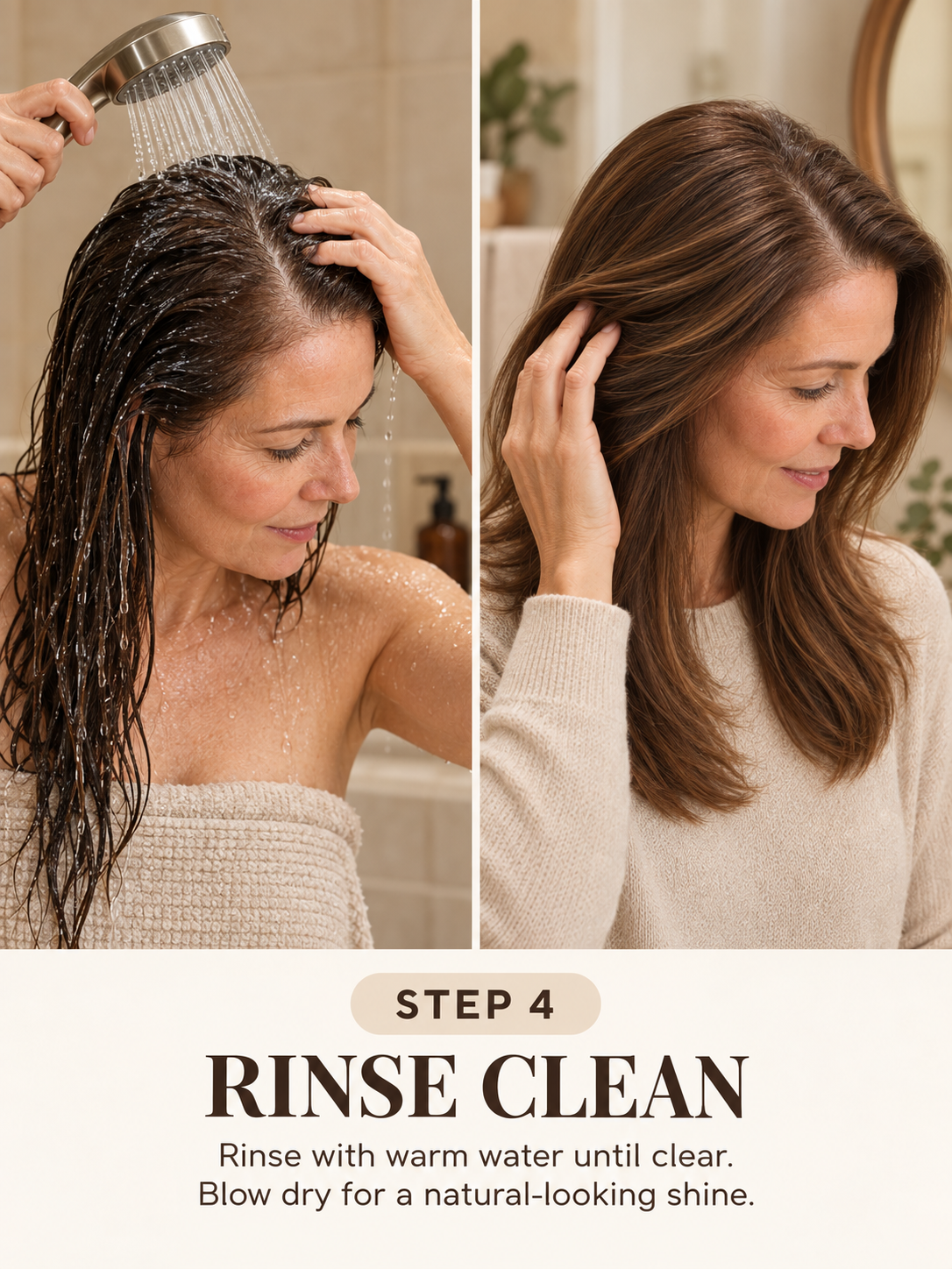 BellaTinte Ammonia-Free Hair Color Comb for Gray Roots and Regrowth – One-Step Applicator with Botanical Extracts